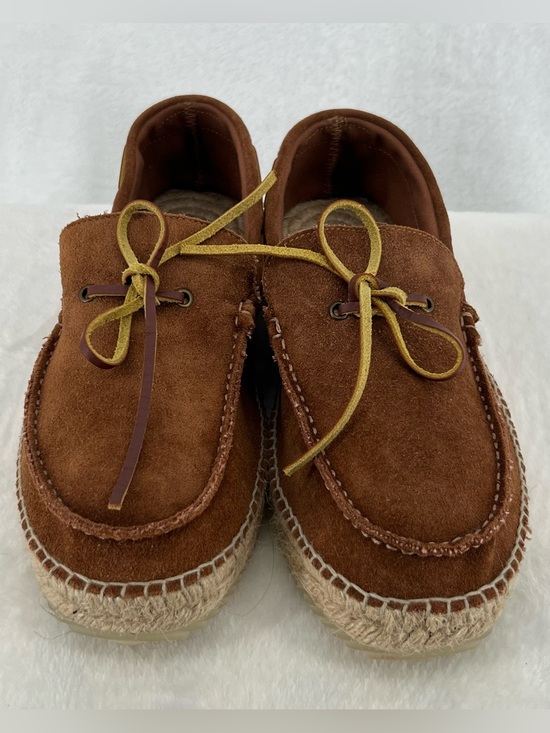 Espadrilles Varo Leather Loafers Suede Rope Heel Rubber Sole Men’s Sz 42 Preppy main image 4